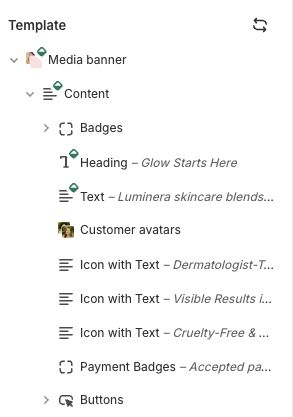 Contextualized sections highlighted