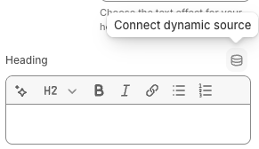 Selecting a metafield as a dynamic source